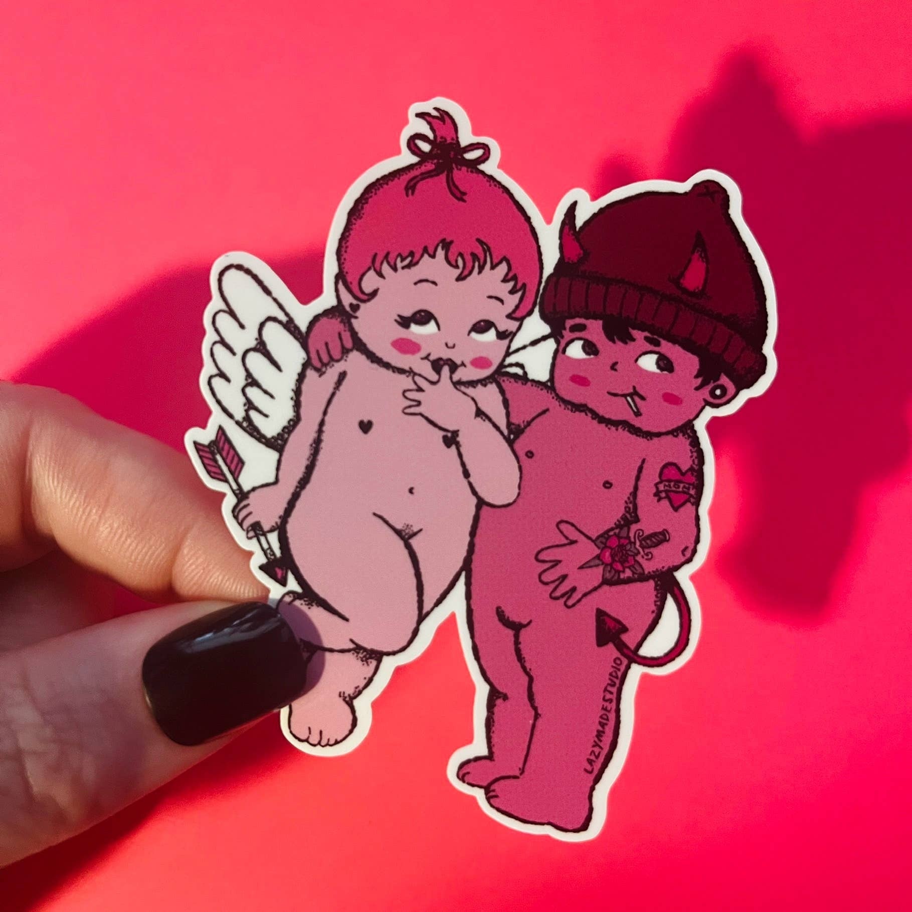Lazy Made Studio Stupid Cupid Kewpie Couple Waterproof Sticker Pixie The Boy